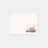 Roze  Boerenwagen Post-it® Notes (Voorkant)