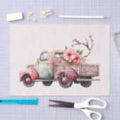 Roze  Boerenwagen Tissuepapier (Craft)