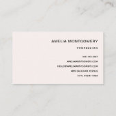 Roze  Boerenwagen Visitekaartje (Achterkant)