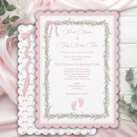 Roze Bogen & Baby Toes Elegant Baby shower