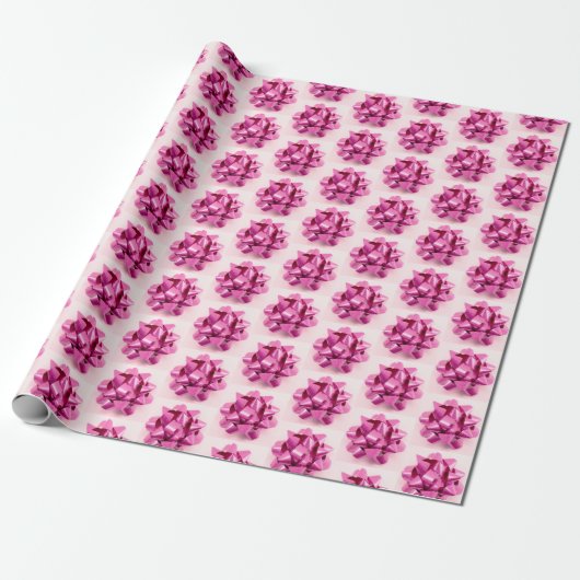 Roze bogen cadeaupapier (Uitgerold)
