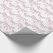 roze bogen cadeaupapier (Hoek)