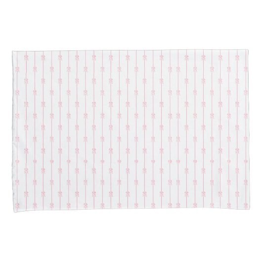 Roze Bogen en Strepen Kussensloop (Voorkant-Rechts)