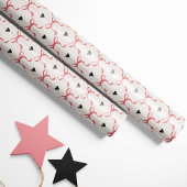 Roze Bogen & Harten Cadeaupapier