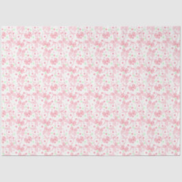 Roze bogen met roze en groene Stippen Tissuepapier