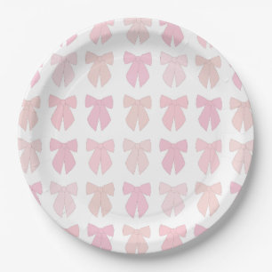 Roze bogen papieren bordje