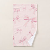Roze Bogen Schattigee Coquette Cottage Chic Bad Handdoek (Handdoek)