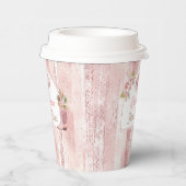 Roze Boho eerste Rodeo 1e verjaardag Papieren Bekers (Rechts)