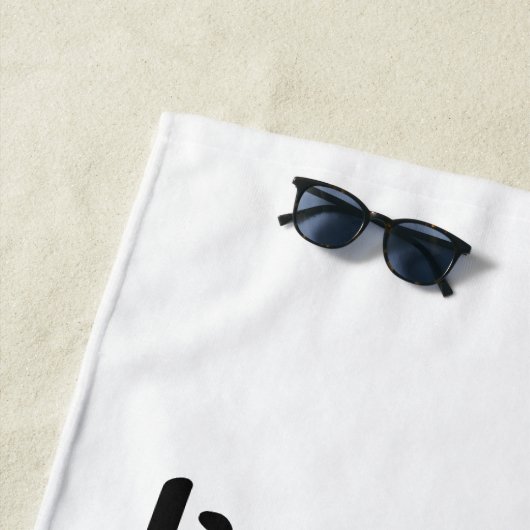 Roze Boho Flamingo Live in het Nu Strandlaken (In situ)