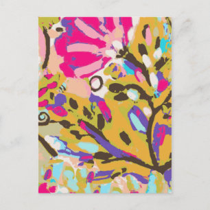 Roze Boho Floral I Briefkaart