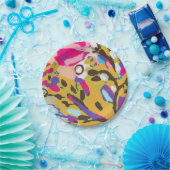 Roze Boho Floral I Papieren Bordje (Feest)