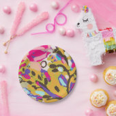 Roze Boho Floral I Papieren Bordje (Feest)