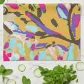 Roze Boho Floral I Theedoek (Gevouwen)