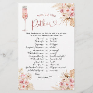 Roze Boho Petals en Prosecco Wil Ze Liever