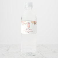 Roze Boho Roos Soiree Bruidsfeest Waterfles