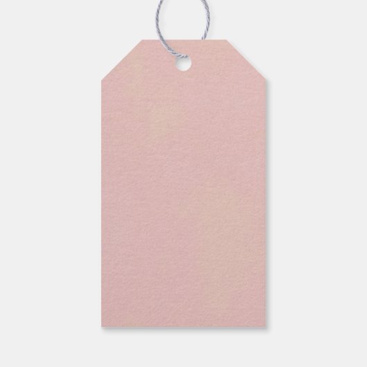 Roze Boho Roos Soiree Dank u Label Cadeaulabel (Achterkant)