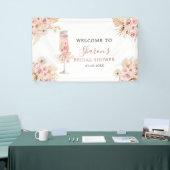 Roze Boho Roos Soiree Vrijgezellenfeest Grote Bann Spandoek (Beurs)