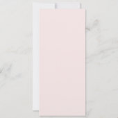 Roze Boho Waterverf Bloemen Menu Kaart (Achterkant)