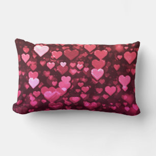 Roze Bokeh Hearts Digital Background Wallpaper Kussen