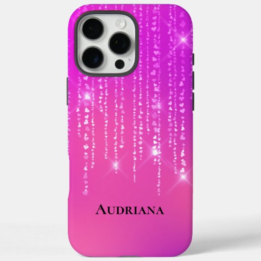 Roze Bokeh Sparkle Harten Case-Mate iPhone Case (Achterkant)