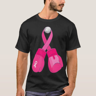 Roze Bokshandschoenen Borstkankerbewustzijn Schatt T-shirt