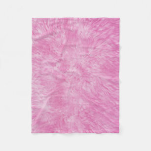 Roze Bont Frenzy Fleece Deken