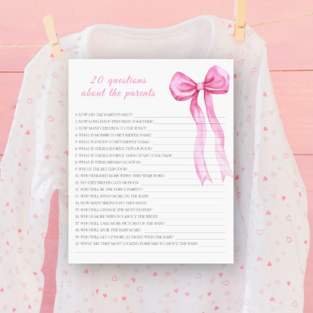 Roze boog - 20 vragen over de ouders (Creator heeft geüpload)