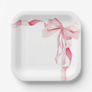 Roze boog Baby shower, Baby shower, het is een mei Papieren Bordje