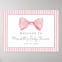 Roze Boog Baby Shower Welkomstbord