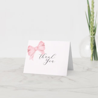 Roze Boog Bruidsfeest Bedankkaart