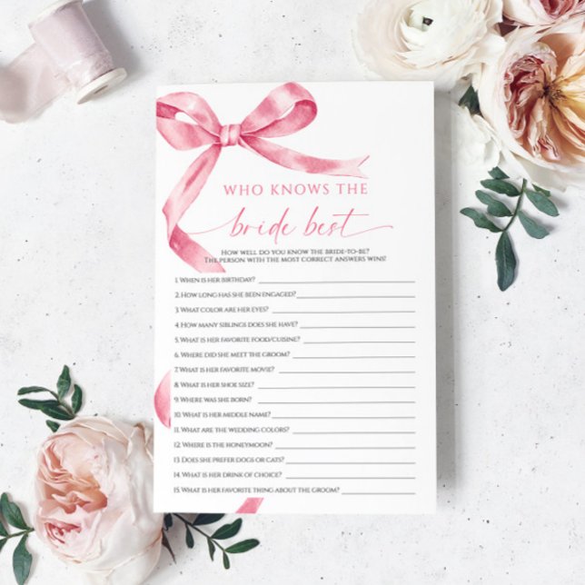 Roze boog die de bruid beste spel kent (Creator heeft geüpload)