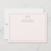 Roze boog, dubbel lijst, van de kwekerij van, kaart (Voorkant)