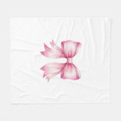 Roze Boog Gooi Deken (Voorkant (Horizontaal))