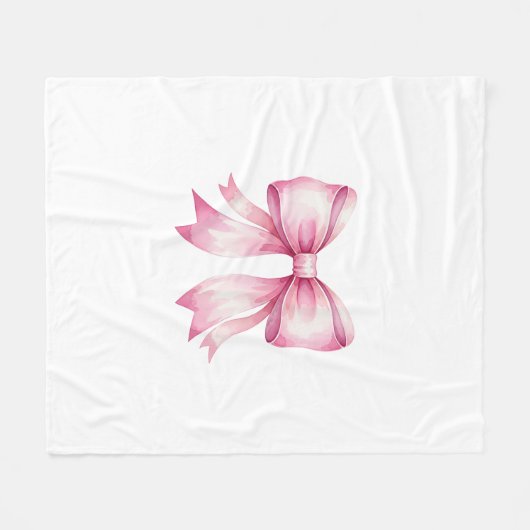 Roze Boog Gooi Deken (Voorkant (Horizontaal))