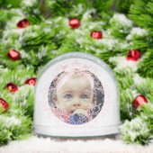 roze boog kam Doopsel dank u Sneeuwbol (Kerstmis)