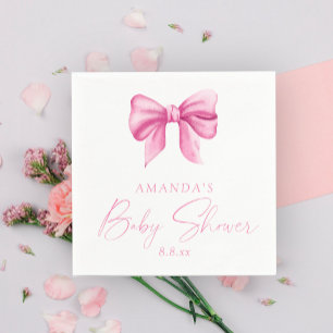 ROZE BOOG meisje Baby shower Servet