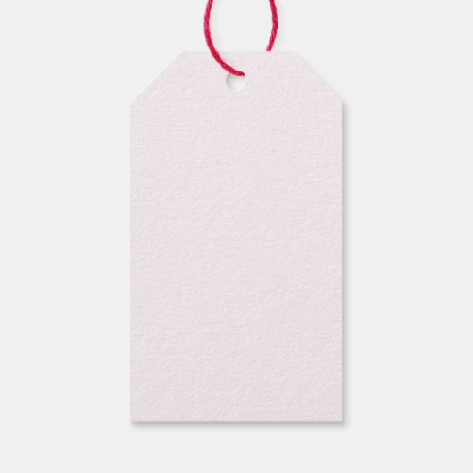 Roze boog minimalistisch meisje Baby shower Cadeaulabel (Achterkant)