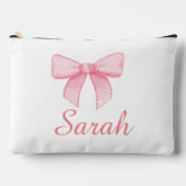 Roze boog naam Tas Bachelorette bruidsmeisje cadea (Voorkant)