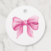 Roze boog - Pop het als ze poppen Bedankjes Labels (Achterkant)