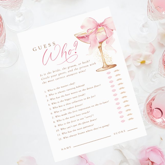 Roze boog Raad eens wie het spel (Creator heeft geüpload)