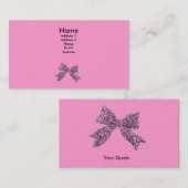 roze boog visitekaartje (Voorkant / Achterkant)