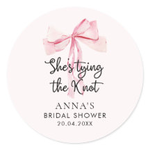 Roze boog Ze Tying The Knot Vrijgezellenfeest