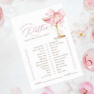 Roze boog zou ze liever Vrijgezellenfeest spel