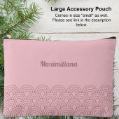 Roze - Boogjes Glam Grote Accessoire Pouch Etui
