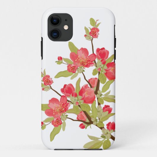 Roze boom Blossom iPhone 5 Hoesje (Achterkant)