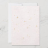 Roze boom Kerstmis Uitnodiging (Achterkant)