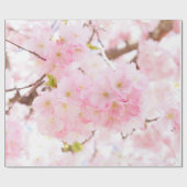 Roze boom Sakura Cherry Blossom Cadeaupapier (Vlak)
