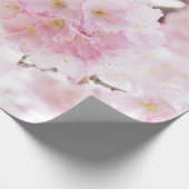 Roze boom Sakura Cherry Blossom Cadeaupapier (Hoek)