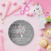 Roze boom van Bord van hartenweddenschap (Feest)