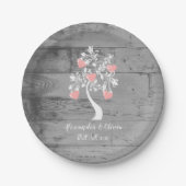 Roze boom van Bord van hartenweddenschap (Voorkant)